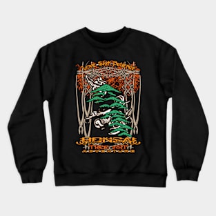 Bonsai Tree Art Adventure of Tedy Boy Bonsai Crewneck Sweatshirt